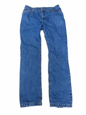 Jane Ashley Vintage Flannel Lined Jeans Size 12 Workwear Denim 90s Grunge